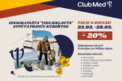Atpūtas un ceļojumu piedāvājumi 27.03.2025 - 30.03.2025 Izmanto iespēju – pērc tagad izdevīgākāk! Latvia Tours